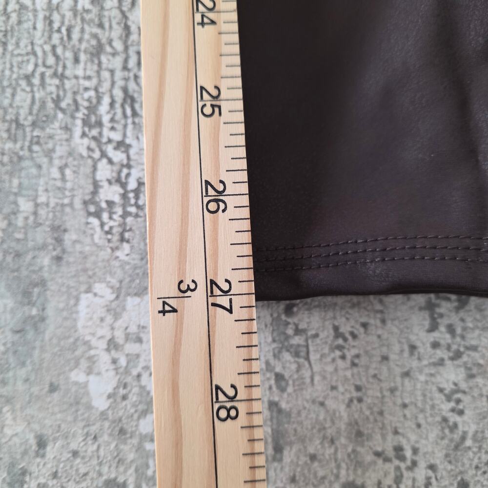 Seven7 Brown Faux Leather Leggings Women's Size Small - Picture 9 of 9